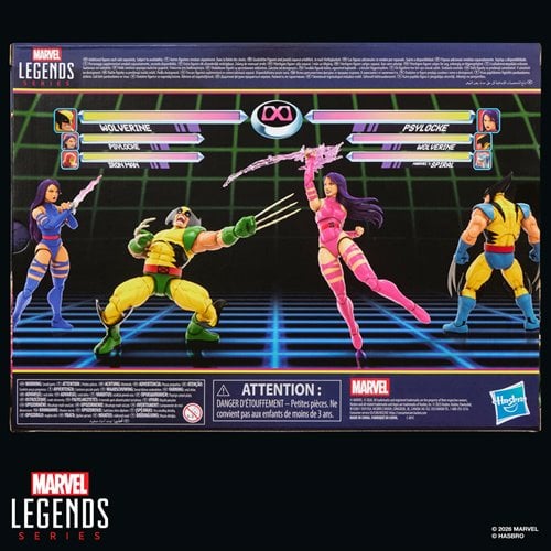 X-Men Marvel Legends Series Wolverine vs Psylocke 6-Inch Action Figures