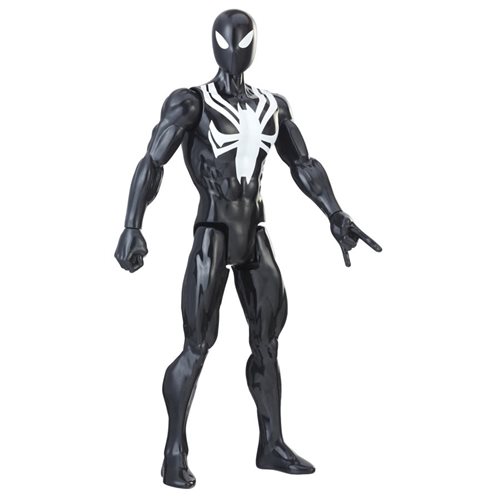 Spider-Man Titan Hero Series Web Warriors Black Suit Spider-Man 12-Inch Action Figure