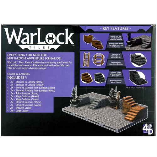 WarLock Tiles Stairs and Ladders Accessory Pack