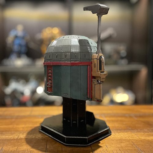 Star Wars: The Mandalorian Boba Fett Helmet Medium 3D Model Puzzle Kit