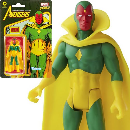 Marvel Legends Retro 375 Collection Vision 3 3/4-Inch Action Figure, Not Mint