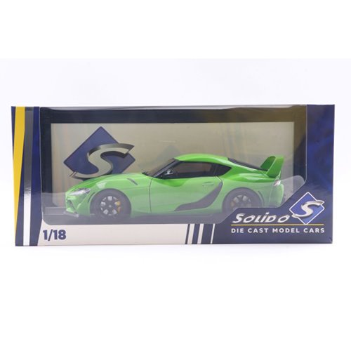 2023 Toyota GR Supra Streetfighter Edition Bright Green 1:18 Scale Die-Cast Metal Vehicle