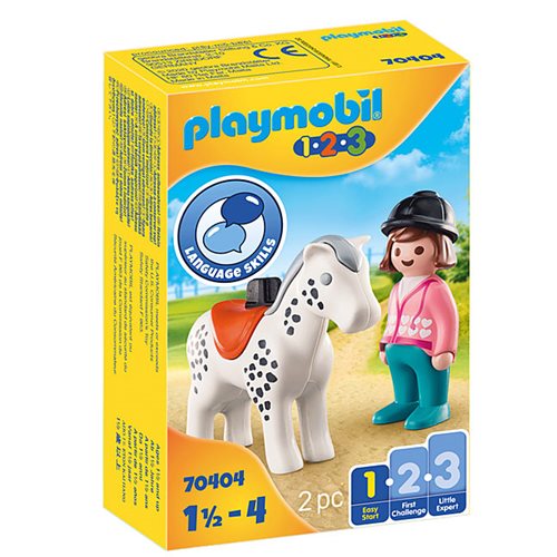 Playmobil 1.2.3 70404 Rider with Horse