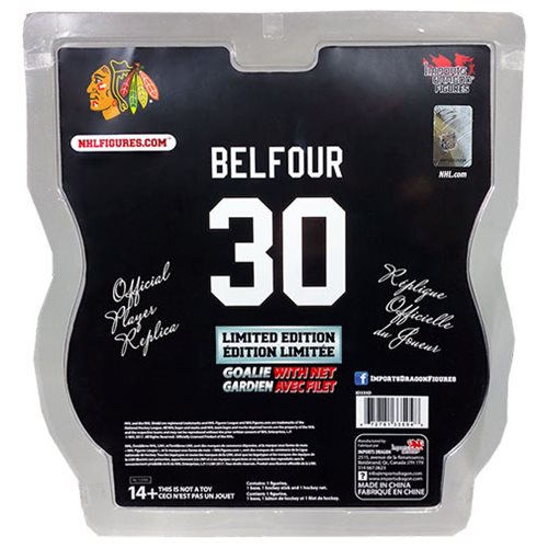 NHL Chicago Blackhawks Ed Belfour 6-Inch Action Figure with Net