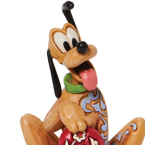 Disney Traditions Pluto Holding Heart by Jim Shore Statue