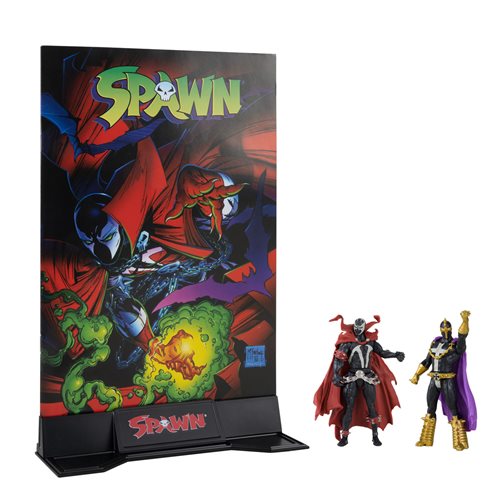 Spawn Page Punchers Spawn and Anti-Spawn 3-Inch Scale Action Figure 2-Pack with Comic Book