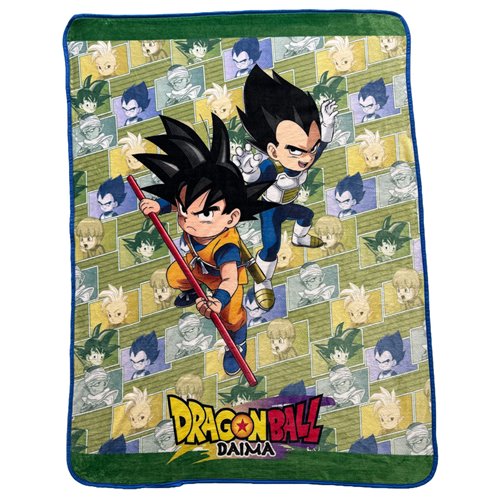 Dragon Ball Daima Goku and Vegeta Mini Throw Blanket
