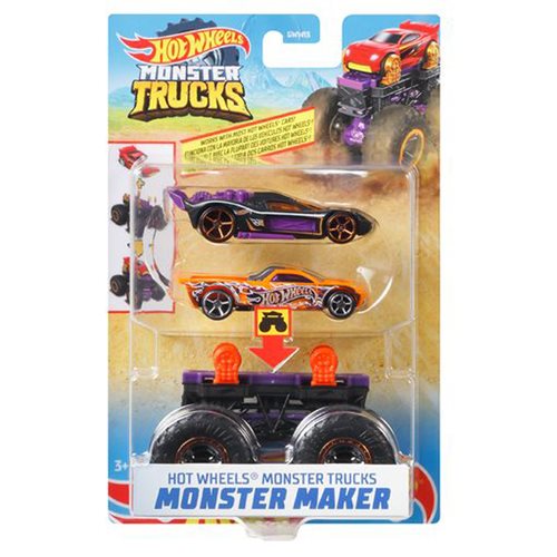 Hot Wheels Monster Trucks Monster Maker Mix 1 Case of 4