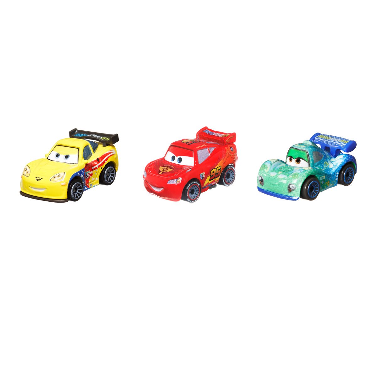Disney And Pixar Cars Toys, Mini Racers 3-Pack Metal Toy Cars