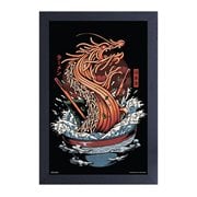 Illustrata Dragon Ramen Framed Art Print