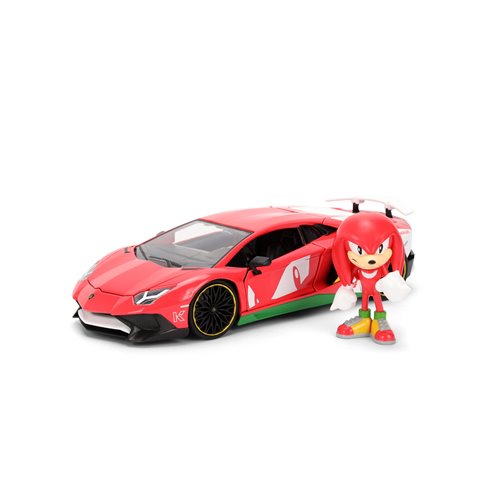 Hollywood Rides Sonic the Hedgehog Classic Lamborghini Aventador SV 1:24 Scale Die-Cast Metal Vehicl