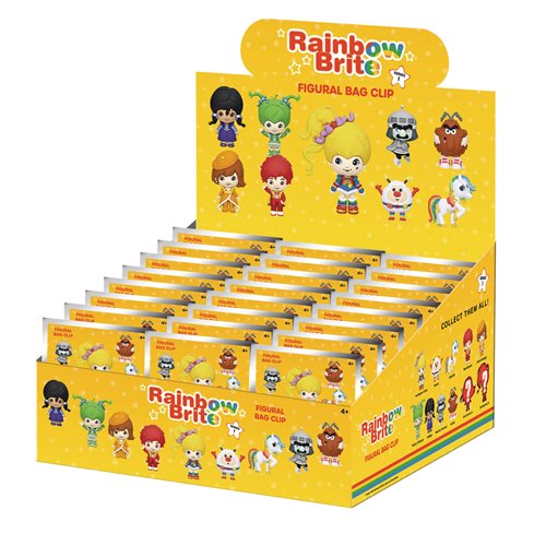 Rainbow Brite 3D Foam Bag Clip Display Case of 24