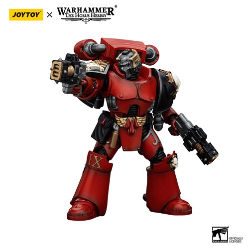 Joy Toy Warhammer Horus Heresy Blood Angels Tears Squad Arch-Erelim with Volkite Serpentas 1:18 Scal