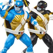 Power Rangers X TMNT Lightning Collection Donatello Black and Leonardo Blue Action Figures, Not Mint