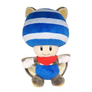 Super Mario Bros. Blue Flying Squirrel Toad 8-Inch Plush