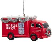 Budweiser This Bud's For You Red Delivery Truck Ornament