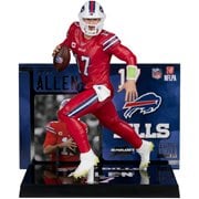 NFL SportsPicks 2025 Buffalo Bills Josh Allen Red Color Rush Jersey 7-Inch Posed Figure