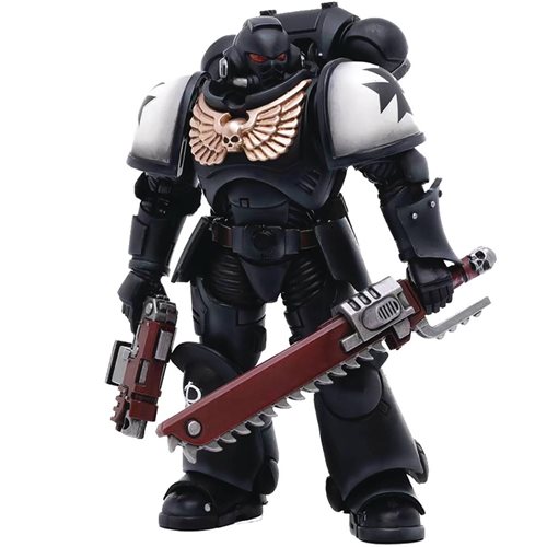 Joy Toy Warhammer 40,000 Space Marines Black Templars Outriders Brother Valtus 1:18 Scale Action Figure