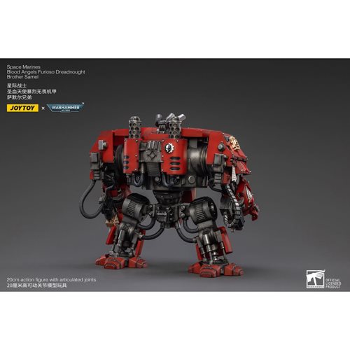 Joy Toy Warhammer 40,000 Space Marines Blood Angels Furioso Dreadnaught Brother Samuel 1:18 Scale Ac