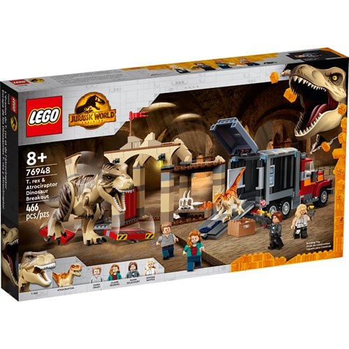 LEGO 76948 Jurassic World T. rex & Atrociraptor Dinosaur Breakout