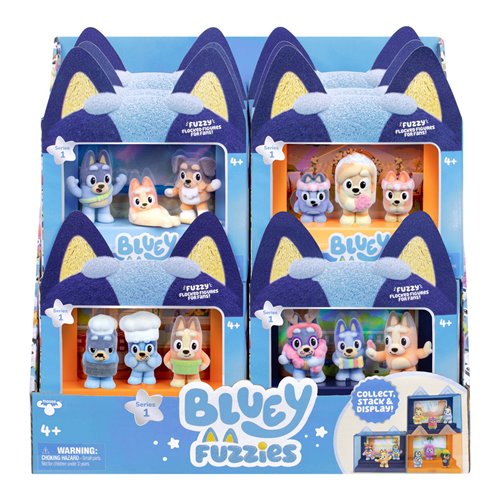 Bluey Fuzzies Series 14 Episode Mini-Figure Display Pack Case of 12