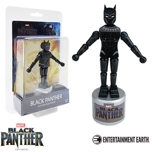 Black Panther Movie Black Panther Wooden Push Puppet
