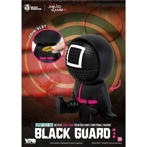 Squid Game VPBP-031 Palm Size Vinyl Functional Piggy Bank Blind Box Case of 6