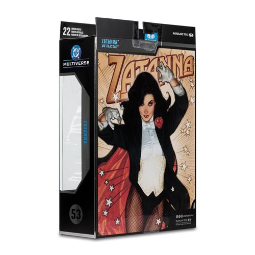 DC McFarlane Collector Edition Wave 13 #53 Zatanna with Detective Chimp DC Classic 7-Inch Scale Acti