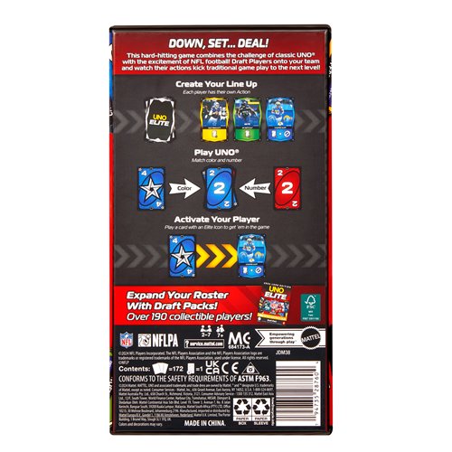 NFL UNO Elite Card Game