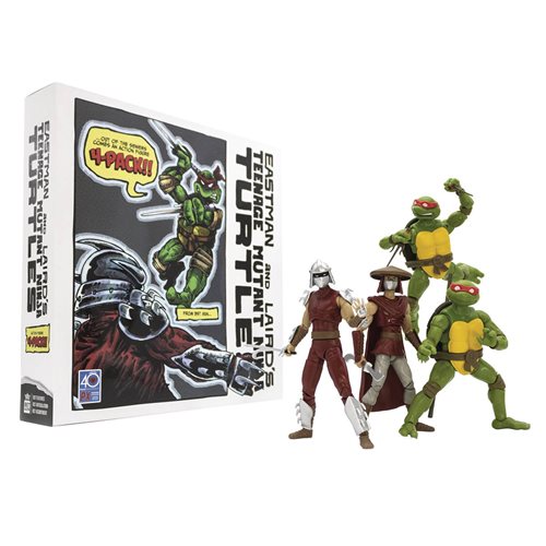 Teenage Mutant Ninja Turtles Classic Comic BST AXN 5-Inch Action Figure Box 2 Set of 4 - Previews Ex