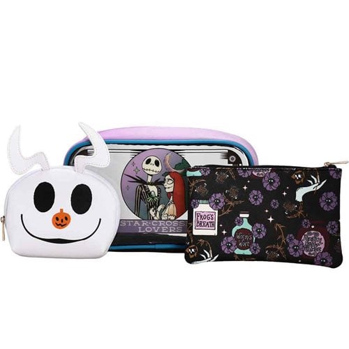 The Nightmare Before Christmas Mystic Opulence Travel Cosmetic Bag 3-Pack