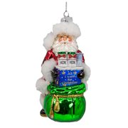 Santa with Covid Vaccine Gifts 5-Inch Noble Gems Ornament