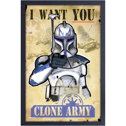 Star Wars: The Clone Wars I Want You Framed Art Print