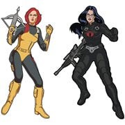 G.I. Joe Scarlet and Baroness Retro Enamel Pin Set