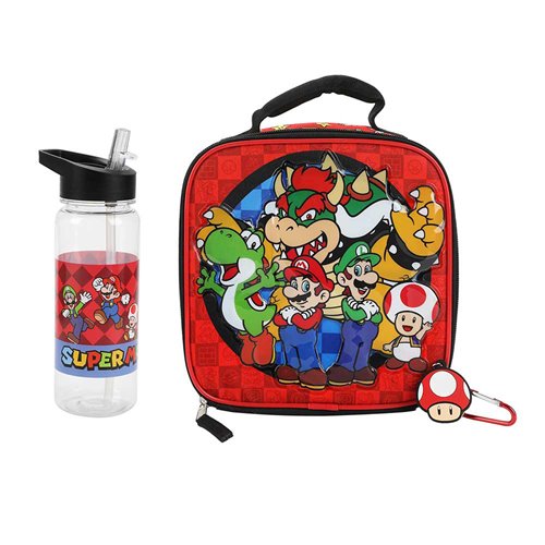 Super Mario Bros. Icons Clear Youth Backpack 5-Piece Set