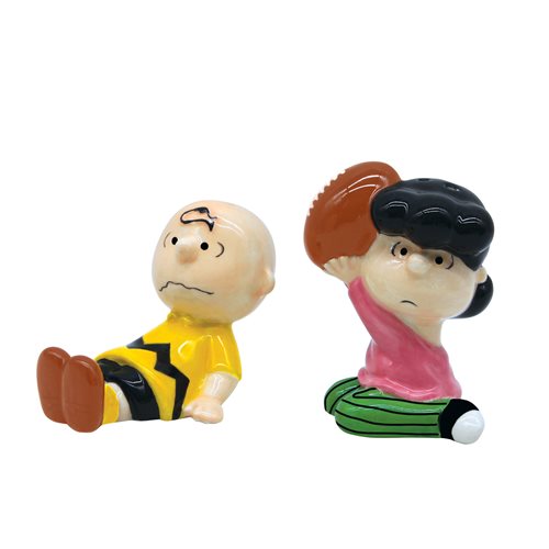 Peanuts Charlie Brown and Lucy Salt and Pepper Shaker Set