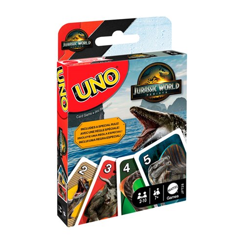 Uno Jurassic World 4 Card Game