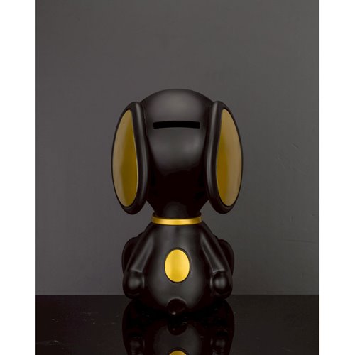 Peanuts Snoopy Black and Gold Version VPB-018SP Peanuts Series Vinyl Functional Piggy Bank