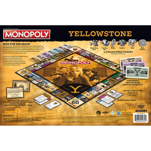 Yellowstone Monopoly Game