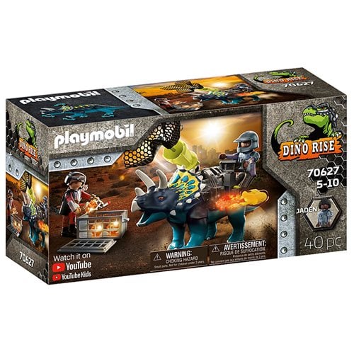 Playmobil 70627 Dino Rise Triceratops: Battle for the Legendary Stones