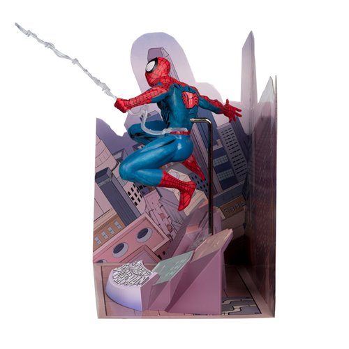 Marvel Wave 4 Spider-Man The Amazing Spider-Man #1 1:10 Scale Posed Figure with Scene
