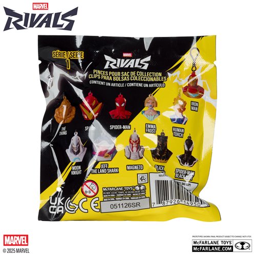 Marvel Rivals 2 1/2-Inch Stylized Clips Wave 1 Case of 24