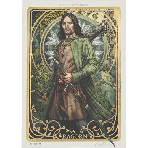 The Lord of the Rings Trilogy Aragorn A5 Art Print