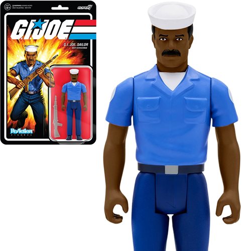 G.I. Joe Blueshirt Mustache (Dark Brown) 3 3/4-Inch ReAction Figure