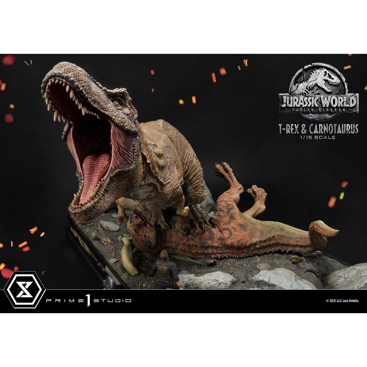 T-Rex & Carnotaurus Statue by Prime 1 Studio