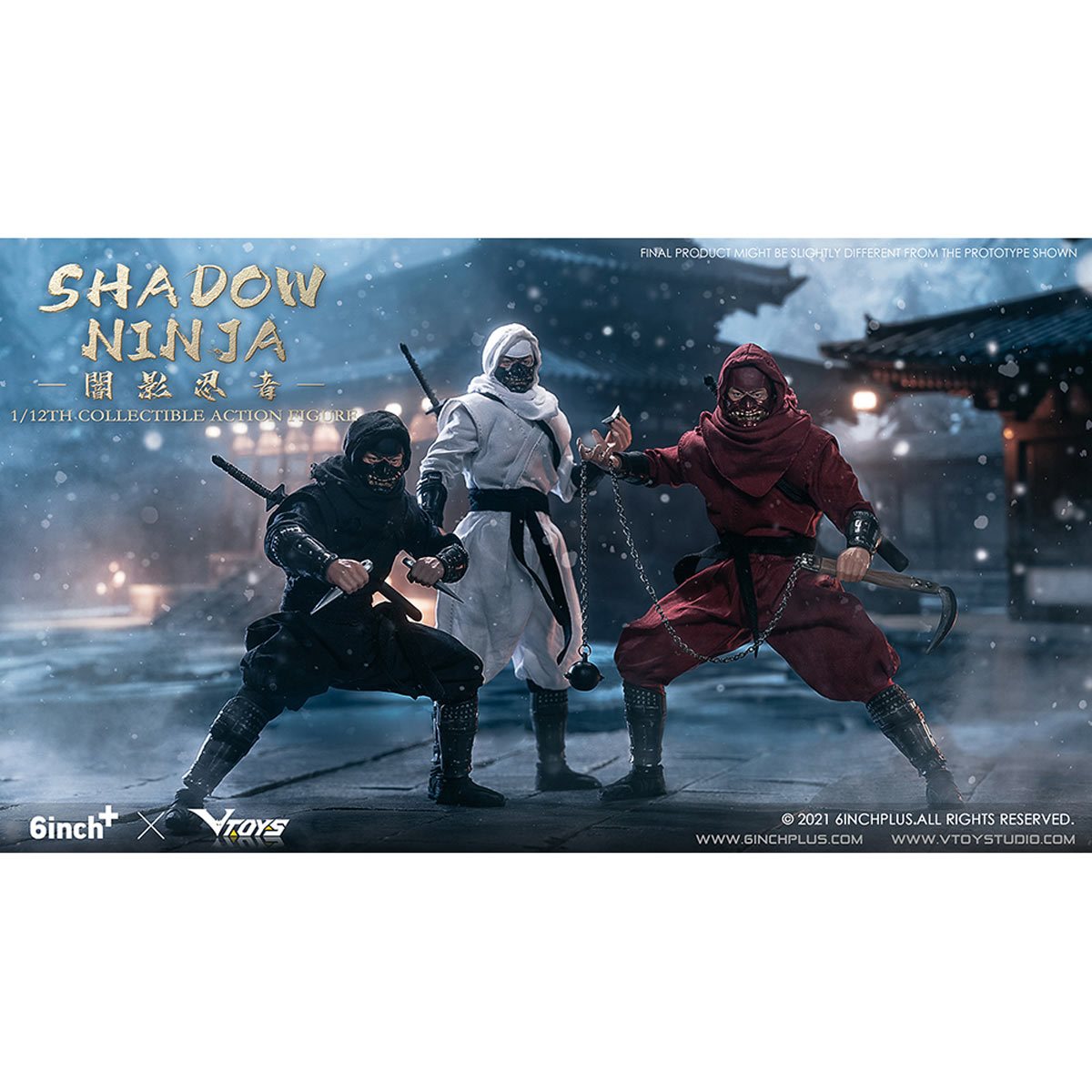 VTOYS X 6INCH Red Shadow Ninja SN002 1:12 Scale Action Figure