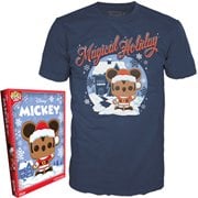 Disney Holiday Santa Mickey Adult Boxed Pop! T-Shirt