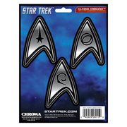 Star Trek Classic Badge Emblem Decal 3-Pack