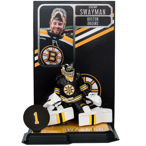 NHL SportsPicks Boston Bruins Jeremy Swayman 7-Inch Posed Figure