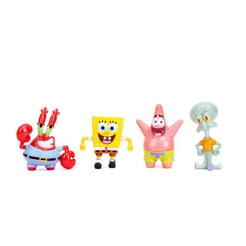 SpongeBob SquarePants Wave 1 MetalFigs 2 1/2-Inch Die-Cast Metal Mini-Figure Set of 4
